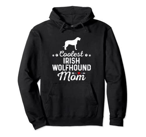 Coolest Irish Wolfhound Mom Lustiger Hund Mama Haustier Hund Familie Pullover Hoodie von EWD Dogs Family Apparel