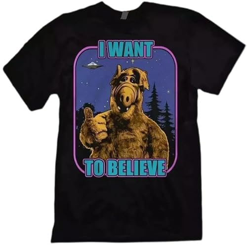 I Want to Believe Alf T-Shirt, Alf Vintage T-Shirt Unisex S-3XL Black XXL I Want to Believe Alf T-Shirt, Alf Vintage T-Shirt Unisex S-3XL Black XXL von EWDrtuiTG
