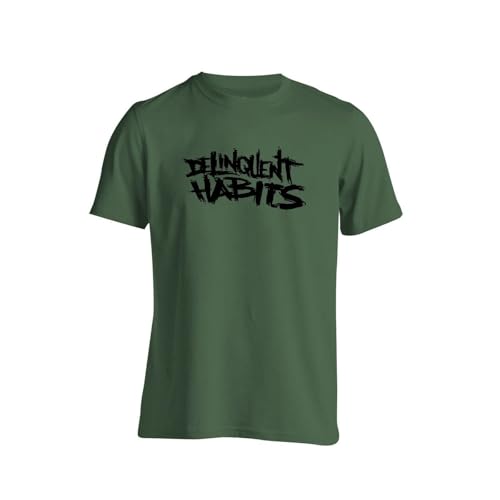 Oakes Delinquent Habits T Shirt Logo Green L von EWDrtuiTG