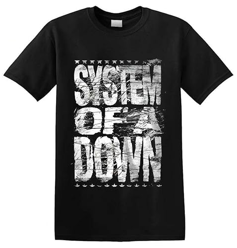 System of A DOWN - 'Distressed Logo' T-Shirt Black L von EWDrtuiTG