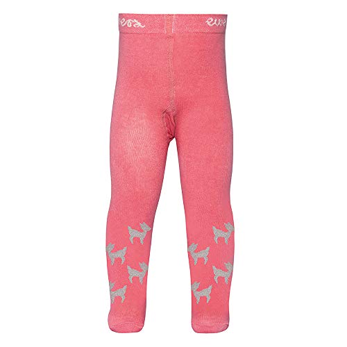 EWERS Baby- und Kinderstrumpfhose für Mädchen Pomotiv Reh Glitzer, Made in Europe, Strumpfhose Baumwolle von EWERS