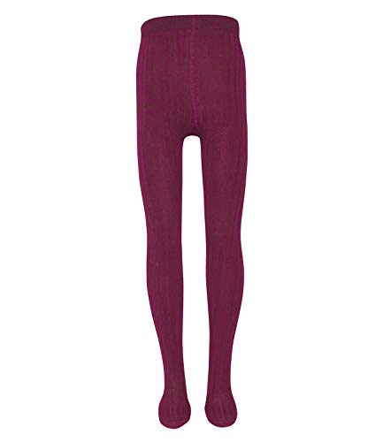 EWERS Baby- und Kinderstrumpfhose für Mädchen Rippe Rippstruktur, MADE IN EUROPE, Strumpfhose Baumwolle Uni Basic 80-86 von EWERS
