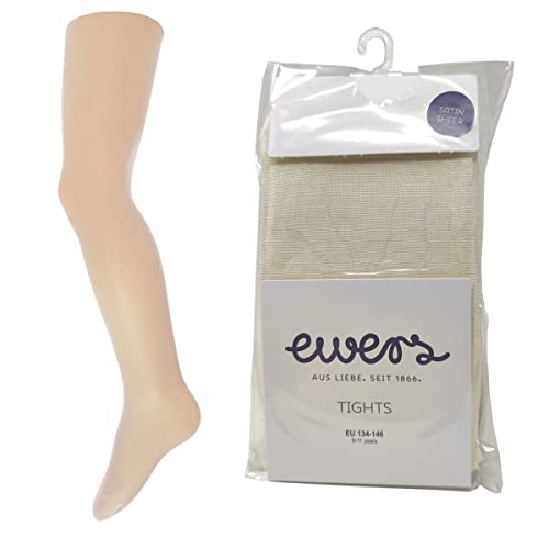 EWERS Kinder Feinstrumpfhose Satin Sheer Latte Cremeweiß 40 DEN (as3, numeric, numeric_134, numeric_146, regular) von EWERS