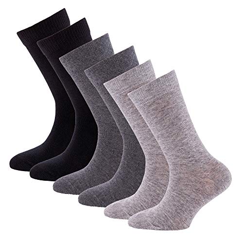 EWERS Kindersocken für Jungen und Mädchen, 6er Pack, MADE IN EUROPE, Socken uni Baumwolle von EWERS