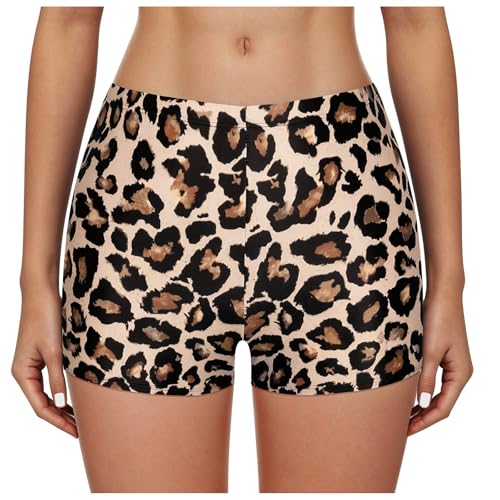 EWFAS Damen Badehose High Waist Badeshorts Wassersport Schwimmshorts Bauch Weg Sport Bikini Shorts Strandshorts Bauchweg Badeshorts Schwimmshorts Basic Damen Bikinihose von EWFAS