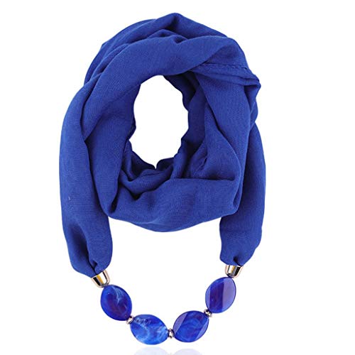 EWFAS Damen Tücher Halskette Modeschmuck Anhänger Schals Sonnenschutz Jahrgang böhmischen Stil Kette Quasten Schal Halskette Halstücher Bekleidung Elegante Schal Wrap Pashminas von EWFAS