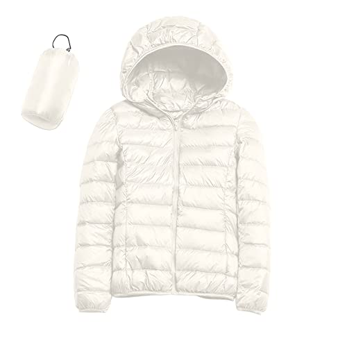 EWFAS Daunenjacke Damen Puffer Jacke Damen Leichter Daunenmantel Lightweight Steppjacke Damen Leicht Packable Down Jacket Daunenjacke Frauen Dünne Jacke Women Federleichte Daunenjacke von EWFAS