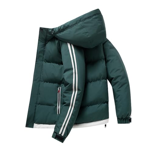 EWFAS Männer gesteppte Padded Shiny Puffer Blase Thick-Jacken-Mantel Metallisch glänzende Jacke Männer ultraleichte Stehkragen Jacke Winter Männer Mantel von EWFAS