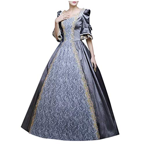 EWFAS Rokoko Viktorianische Kostüme Barock Marie Antoinette Kleider Renaissance Historische Periode Ballkleider Cosplay Kleid Bodenlang Ballkleid Gothic Viktorianisches Kleid von EWFAS