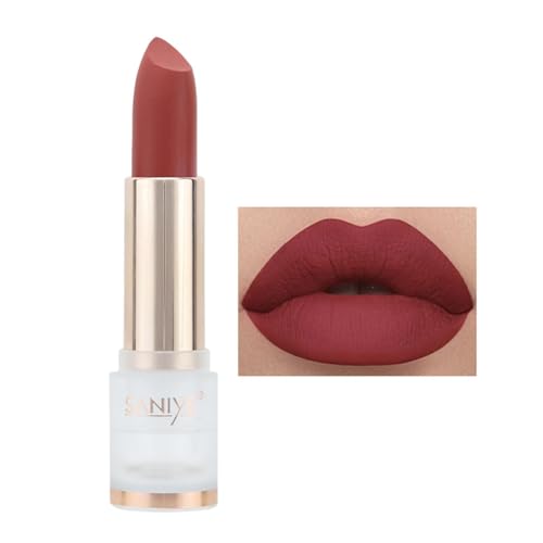 Lippenstift für Damen,Wasserfester, langlebiger Lippenfleck, antihaftbeschichtet - Make-up-Lippenstift für den ganzen Tag, hochpigmentierte Farbe und sofortiger Glanz, Lippen-Make-up für Ewfas von EWFAS