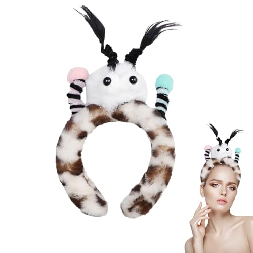 Stirnband zum Waschen des Gesichts,Big Eye Cartoon mit Zöpfen Kostüme Haarband - Kosmetische weiche kreative Anti-Rutsch-Cartoon-Stirnband Winter Turban Haarschmuck für Mädchen Ewfas von EWFAS