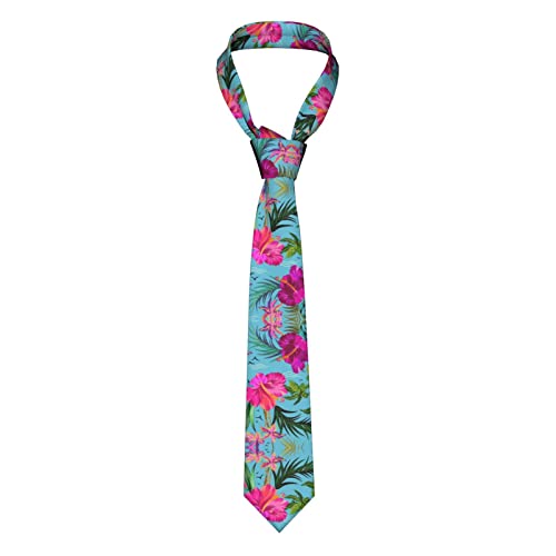 EWMAR Hello Hawaii Krawatte für Herren, 8,9 cm breit, modische Anzugbänder für Business, Geburtstag, Hochzeit, Bankett, Party, Schwarz , Einheitsgröße von EWMAR