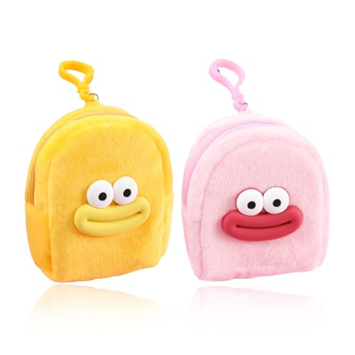 2 PCS Coin Purse mit Reißverschluss, Schlüsseltasche für Den Außenbereich, Mini Geldbeutel Mini-Schlüsseltasche Change Purses von EWOECUI