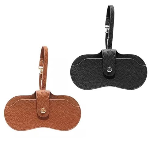 Mode Sonnenbrillenetui, 2 Stück Brillenetui, Tragbares Etui für Sonnenbrillen Brillenetui Weich Tragbar Sonnenbrillen Beutel Lesebrillenetui von EWOECUI