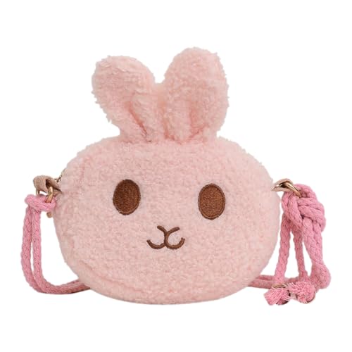Plüsch Kindertasche Mädchen, Kinder Umhängetasche Mädchen Handtasche Schultertasche Plüsch Geldbeutel Kindertasche von EWOECUI