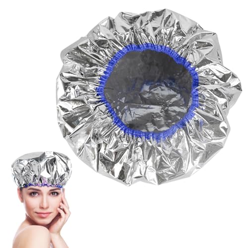 Haarwärmekappe aus Aluminiumfolie, Heat Hair Deep Conditioning Aluminiumfolienkappe, Haarfärbekappen, Wärmeduschhaube für Frauen, Männer, Mädchen, Jungen Ewoke von EWOKE