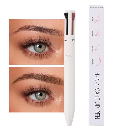 Multi-Stift-Make-up, Tragbarer Mehrzweck-Brauenstift, Schönheitsprodukt für Frauen für die Reise, inklusive Eyeliner, Augenbrauen, Lipliner und Highlighter Ewoke von EWOKE