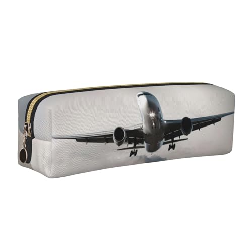 EWQrtyy Federmäppchen mit Flugzeug-Kunstdruck, Leder, Reißverschlusstasche, Zubehörhalter, Schreibwaren-Tasche, Geschenk für den Schulanfang, gold, Einheitsgröße, Kosmetiktasche EWQrtyy Federmäppchen mit Flugzeug-Kunstdruck, Leder, Reißverschlusstasche, Zubehörhalter, Schreibwaren-Tasche, Geschenk für den Schulanfang, gold, Einheitsgröße, Kosmetiktasche von EWQrtyy