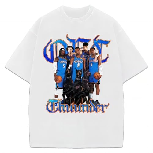OKC The Dogs SGA Shai Gilgeous-Thunder Custom Design Graphic T-Shirt(1) White L von EWRdutAEAE
