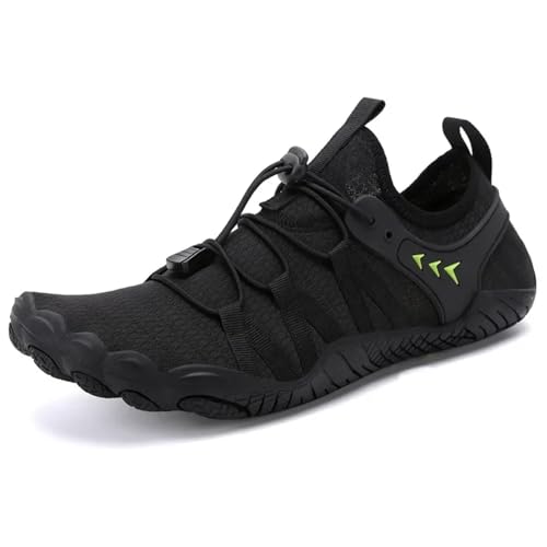 EWUHYFP Wasserschuhe Sommer-Outdoor-Schuhe, Schnelltrocknende Schuhe, Strandschwimmen, Tauchsport, Wasserschuhe, Watschuhe(Black,45) von EWUHYFP
