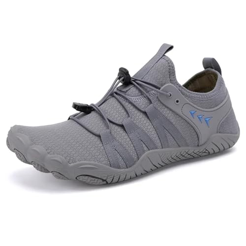 EWUHYFP Wasserschuhe Sommer-Outdoor-Schuhe, Schnelltrocknende Schuhe, Strandschwimmen, Tauchsport, Wasserschuhe, Watschuhe(Grey and Blue,39) von EWUHYFP