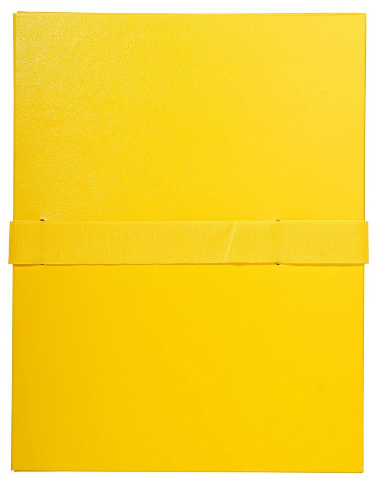 EXACOMPTA Dokumententasche 10x Dokumentenmappe dehnbar 1 Klappe Balacronbezug A4 Gelb 627E, Mappen mit dehnbaren Rücken Mit Klappen von EXACOMPTA