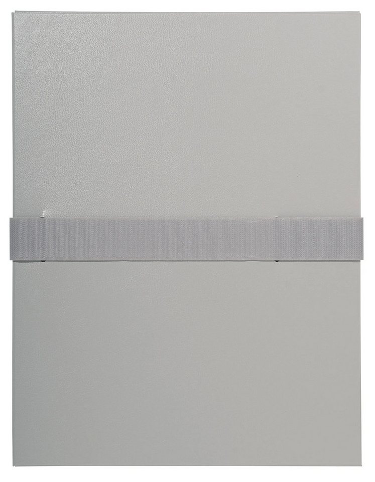 EXACOMPTA Dokumententasche 10x Dokumentenmappe dehnbar 1 Klappe Balacronbezug A4 Grau 630E, Mappen mit dehnbaren Rücken Mit Klappen von EXACOMPTA