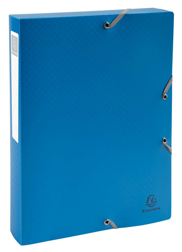 EXACOMPTA Dokumententasche 8x Archivbox A4 Polypropylen, Rücken 40mm, Young, sortiert, 59190E, Boxen mit Gummizug von EXACOMPTA