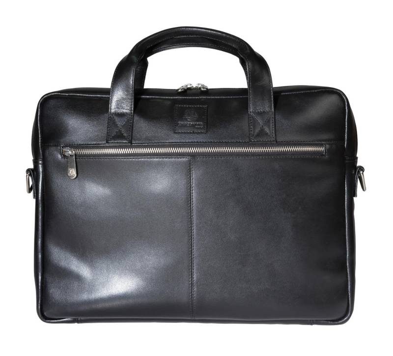 EXACOMPTA Laptoptasche Laptopumhängetasche aus schwarzem Leder, Exactive - Schwarz - 17437E, Rücksäcke von EXACOMPTA