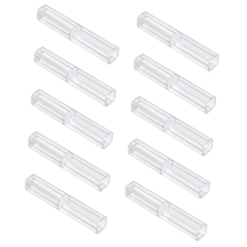 EXAOMBLE 10stücke Transparente Stiftbox Für Stifte Und Bleistifte Stifteverpackungsbox Robustes Kunststoffdesign Für Schule Und Büro von EXAOMBLE