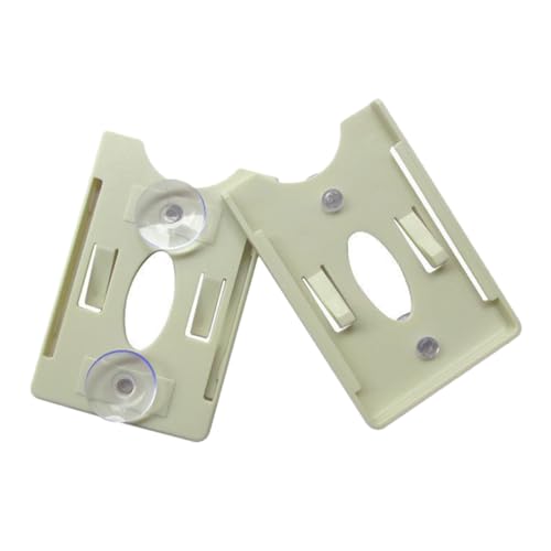 EXAOMBLE 2stücke Windschutzscheibenhalter Mit Saugnapf Kartenhalter Für Parkausweise Dokumentenhalter Aus Kunststoff Für Auto RFID-Karten-Organizer Ausweis-Clip Für Fahrzeuginnenraum von EXAOMBLE