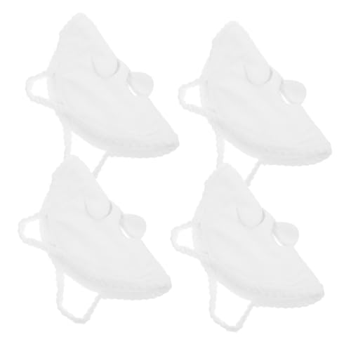 EXAOMBLE 4 Stück Wiederverwendbare Gesichtsmaske Warme und Kalte Handtücher aus Korallenvlies Feuchtigkeitsspendende Hautpflege für Empfindliche Haut für Spa Anwendungen von EXAOMBLE