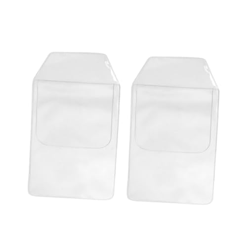 EXAOMBLE 8 Stück Teiliges Transparentes PVC Stiftschutztaschen Auslaufsicher Trapezförmig Vielseitig Einsetzbar für Büro Pflegepersonal Praktischer Pen Pocket Protector von EXAOMBLE