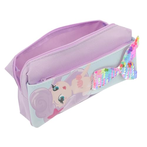 EXAOMBLE Pailletten Federmäppchen für Mädchen Ästhetisches Bleistiftetui mit Reißverschluss Schmales Stiftemäppchen Kosmetiktasche für Schule Reisen Modisches Schreibwaren Aufbewahrungsetui von EXAOMBLE