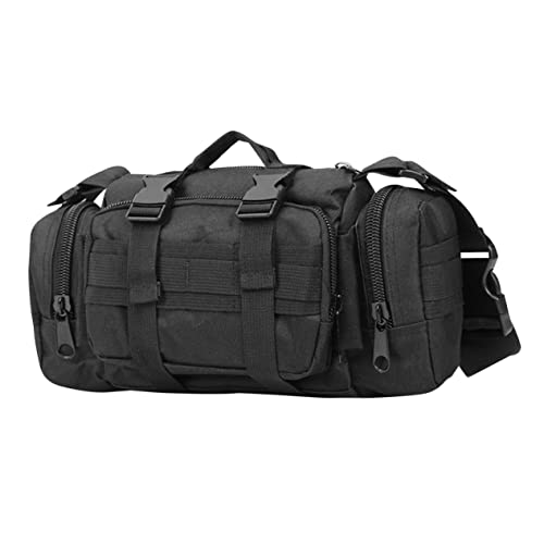 EXAOMBLE Camping Hüfttasche Multifunktionale Umhängetasche Leichte Sling Bag für Outdoor Aktivitäten mit Verstellbarem Design und Mehreren Fächern für Einfache Organisation von EXAOMBLE