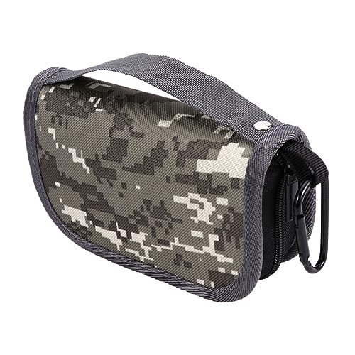 EXAOMBLE Fliegenfischertasche Aus Eva-Material Camouflage-Muster Angelköder-behältertasche Leicht Zu Reinigen Langlebig Für Haken Loten Schwimmern Verbindungsringe Mit Karabiner Tragbar von EXAOMBLE