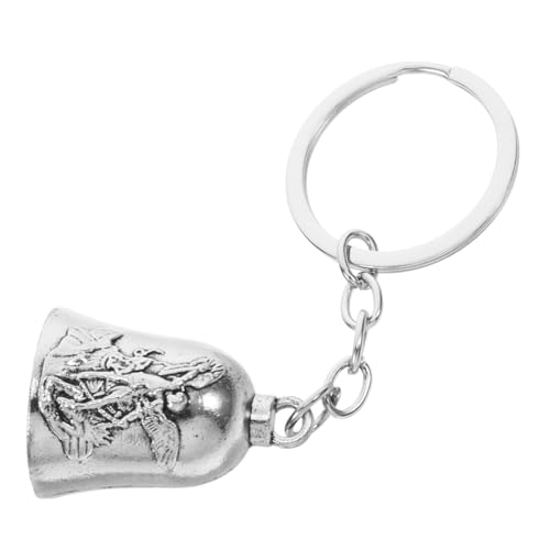 EXAOMBLE Vintage-weihnachtskreuz-anhänger Mit Glocke Schlüsselanhänger Für Tasche Oder Rucksack Vintage-charme-anhänger Zum Basteln Dekoration Für Handtasche Oder Schlüsselbund Aus von EXAOMBLE