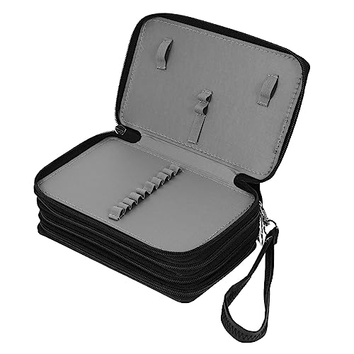 EXAOMBLE Pu-federmappe Für Studenten Bleistift Aufbewahrungsbeutel Schreibwarenhalter Organisationstasche Mit Reißverschluss Für Stifte Lineale Notizen Radiergummis von EXAOMBLE