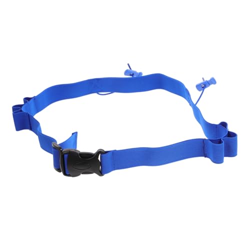 EXAOMBLE Renngürtel Hüftgürtel Startnummerngürtel Sportgürtel Laufgürtel Wettkampfgürtel Blau von EXAOMBLE