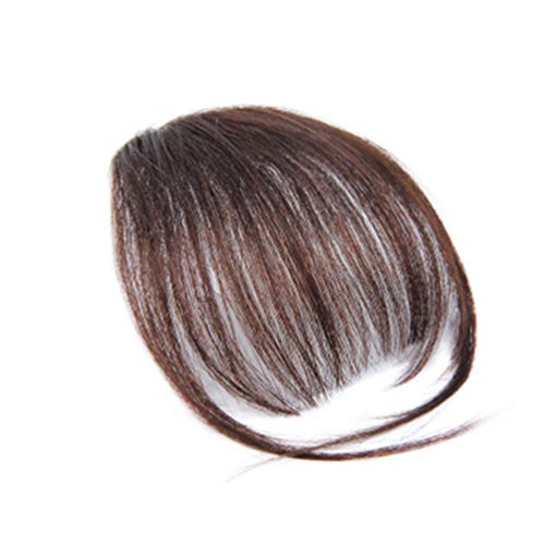 Clip in Pony Haar Extensions Fringe Vordere Haar Stück Frauen Unsichtbare Haarnadel in Haar Pony Haar Extensions Clip in Haar Fringe Clip für Den Täglichen Verschleiß (Hellbraun) von EXCEART