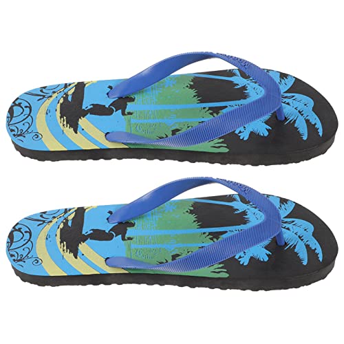 EXCEART 1 Paar Hawaiianische Flip-flops Keilsandaletten-slipper Tropische Lässige Sandale Strandschuh Strandsandalen Herren Hausschuhe Für Männer Jungenschuhe Herrenschuhe Mann Pvc Sommer von EXCEART