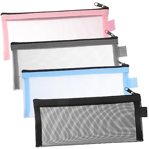 EXCEART 1 Satz Netz Transparentes Federmäppchen Bleistifttaschen Federmäppchen Aus Gitternetz Storage Pockets Storage Bags Durchsichtiges Federmäppchen Mit Reißverschluss Nylon 4 Stück EXCEART 1 Satz Netz Transparentes Federmäppchen Bleistifttaschen Federmäppchen Aus Gitternetz Storage Pockets Storage Bags Durchsichtiges Federmäppchen Mit Reißverschluss Nylon 4 Stück von EXCEART
