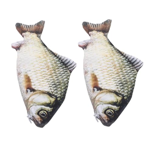 EXCEART Federmäppchen Mit Lustigem Fischmotiv Kreative Simulation Schreibwarentasche Für Jungen Und Mädchen Einzigartig von EXCEART