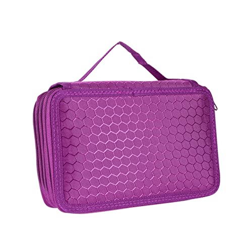 EXCEART 1 Stück 72 Schreibwaren-Box Federmäppchen Etui Bleistift-Organizer Stifttasche Mit 72 Fächern Geheimer Garten Violett Färbung von EXCEART