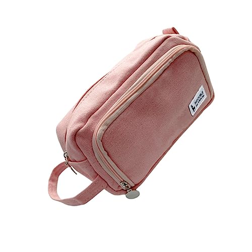 EXCEART 1 Stück Bleistift Tasche Schreibwaren Fall Schreibwaren Aufbewahrungstasche Student ((pink) von EXCEART