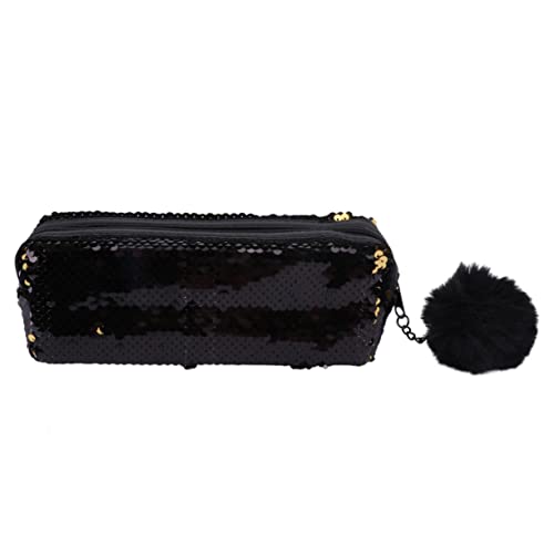 EXCEART 1stk Federmäppchenpaillettenfedermäppchenmakeuppencilcase Kosmetiktäschchen Mit Pailletten Glitzer Bleistiftbeutel Geldbörse Mit Pailletten Blitz Aufbewahrungstasche Polyester Kind von EXCEART