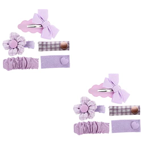10 Stück Tüll-Schmetterlings-Haarspange Violette Haarspangen Anzüge Für Kinder Haarspangen Für Kinder Haarspangen Süße Damen-Haarspangen Mädchen-Haarnadel Traummetall von EXCEART