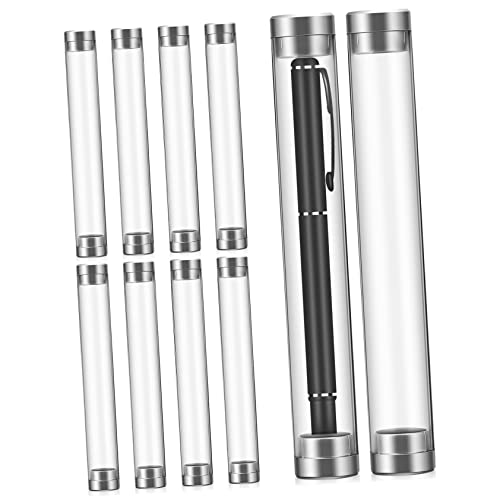EXCEART 10stücke Transparente Acrylröhren Zylindrische Stift-displaybehälter Stiftaufbewahrungsbehälter Für Stifte Bleistifte Kugelschreiber von EXCEART