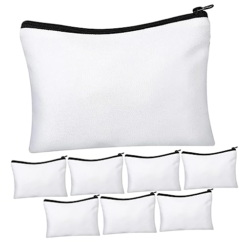 EXCEART 16 Sätze Produkte für Sublimationsrohlinge Sublimationstragetaschen Kosmetiktasche Make-up-Taschen Kulturbeutel selber Machen DIY toilettenartikel mit reißverschluss Lagerung Pu von EXCEART