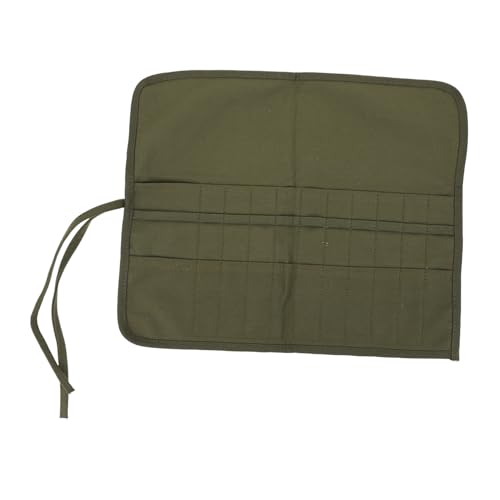 EXCEART 1Stk Mäppchen Pinselhalter Organisationstasche für Pinsel Werkzeug Besonders Clip Sieb aufbewahrungssack Storage Pockets Stift-Organizer Tasche für Aquarellstifte Segeltuch Green von EXCEART